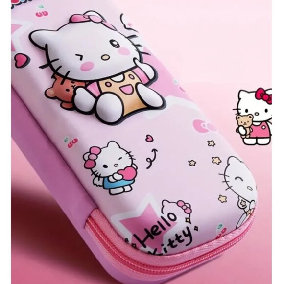 Hello Kitty Pencil Case – Cute Large Capacity Zipper Organizer School Office - Picture 4 of 4